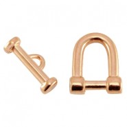 DQ metaal kapitel slot 21x16mm Rosé goud